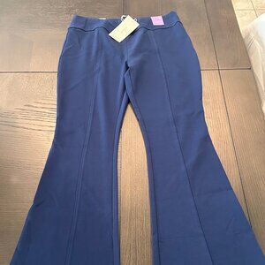 BRAND NEW Dear Scarlet Pull-On, Flare, Navy Blue, Soft Knit Stretch Pants
